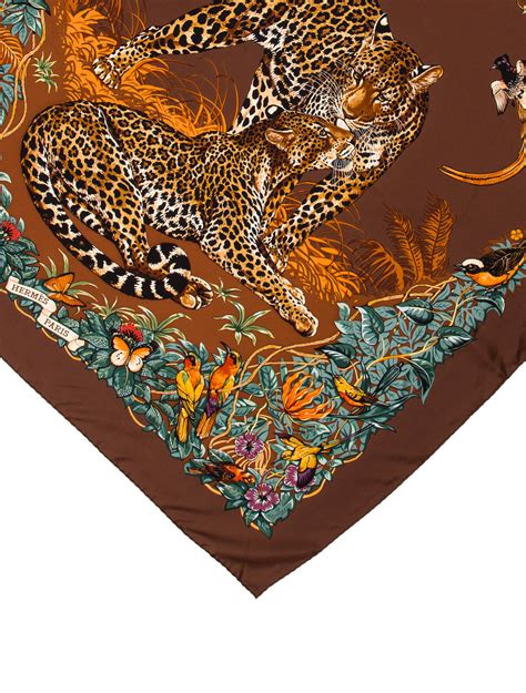 hermes jungle love scarf|Hermes Jungle Love Silk Scarf .